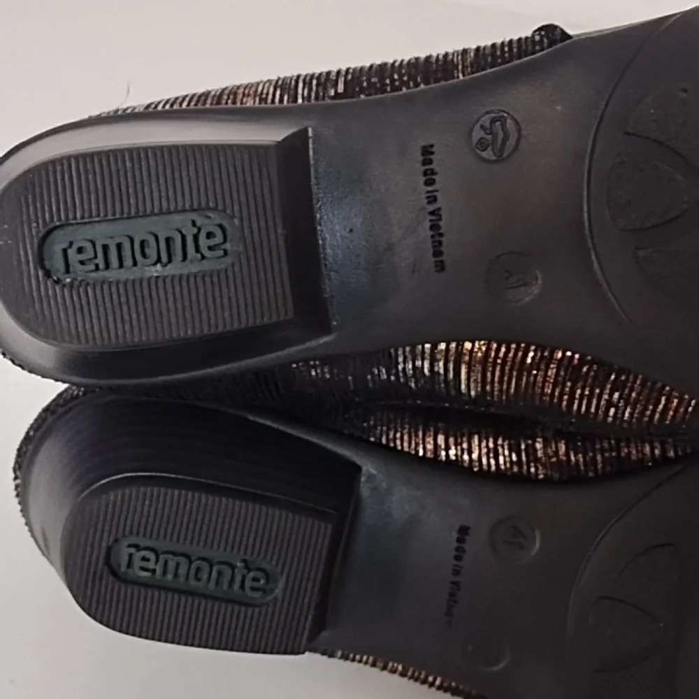 Remonte Black and Brown Ankle Boots - Picture 9 of 12